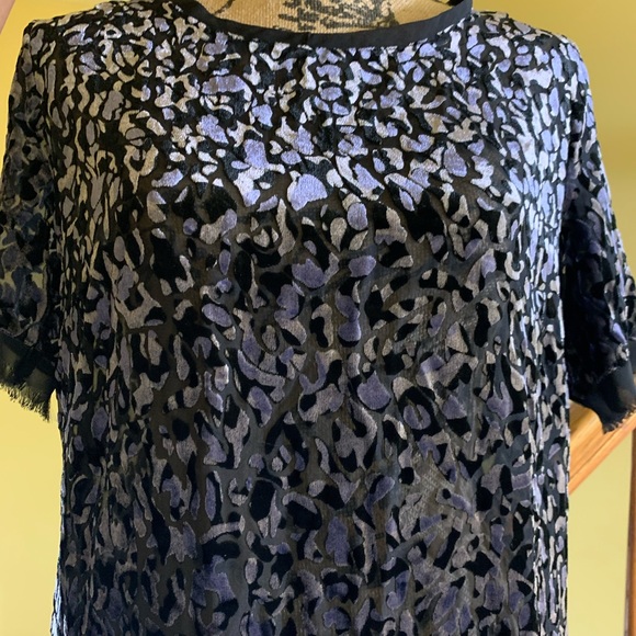 Burnout Velvet Shirt Dress - Picture 4 of 7